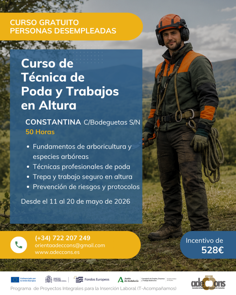 Adeccons - Técnica de Poda y Trabajos en Altura