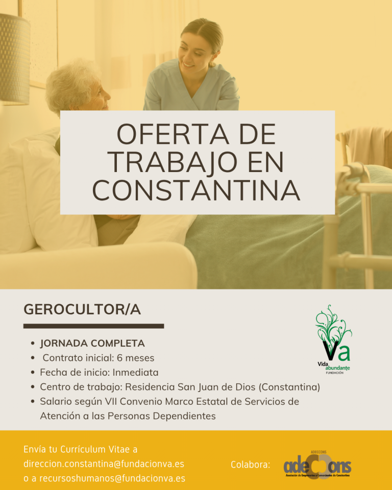 Oferta Empleo 1- Gerocultor